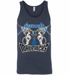 Metallica Dallas Mavericks Logo Tank - zezetee