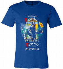 AQUAMAN I WILL DRINK FIREBALL HERE THERE I WILL DRINK FIREBALL EVERYWHERE Canvas USA - zezetee
