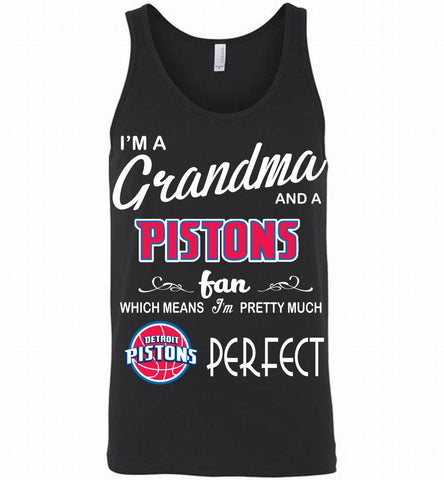 I'M A Grandma And A Detroit Pistons Fans Perfect Tank - zezetee