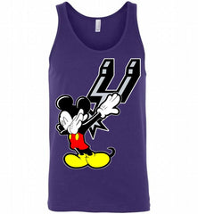 Disney Mickey Mouse Dabbing San Antonio Spurs Tank - zezetee