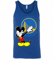 Disney Mickey Mouse Dabbing Golden State Warriors Tank - zezetee
