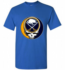 NHL TEAM BUFFALO SABRES X GRATEFUL DEAD LOGO BAND Shirt - zezetee