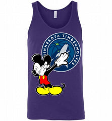 Disney Mickey Mouse Dabbing MinnesotaTimberwolves Tank - zezetee