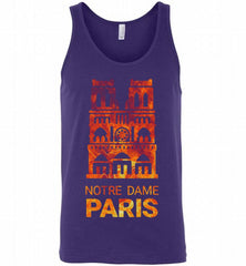 Notre Dame De Paris Cathedral Shirt Tank - zezetee