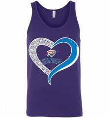Oklahoma City Thunder In Diamond Heart Tank - zezetee