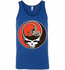 Cleveland Browns Grateful Dead Logo Band Tank - zezetee