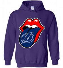 Tampa Bay Lightning  x The Rolling Stones Logo Hoodie - zezetee