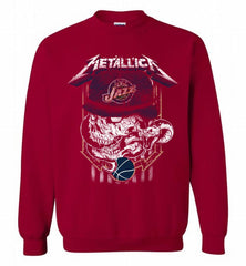 Metallica Skull Snake Utah Jazz Crewneck Sweatshirt - zezetee
