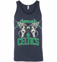 Metallica Boston Celtics Logo Tank - zezetee