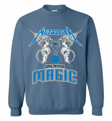 Metallica Orlando Magic Logo Crewneck Sweatshirt - zezetee