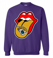 Jacksonville Jaguars  x The Rolling Stones Logo Crewneck Sweatshirt - zezetee