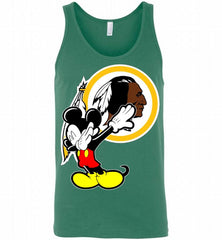 Disney Mickey Mouse Dabbing Washington Redskins Tank - zezetee