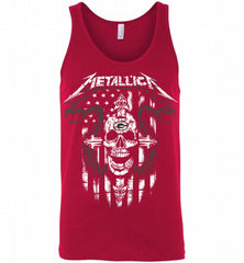 Metallica Snake Skull Green Bay Packers Logo Tank - zezetee