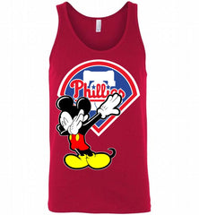 Disney Mickey Mouse Dabbing Philadelphia Phillies Tank - zezetee