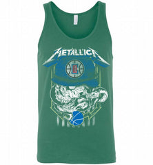 Metallica Skull Snake Los Angeles Clippers Tank - zezetee