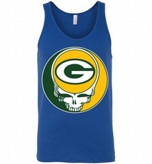 NFL GREEN BAY PACKERS GRATEFUL DEAD FAN FAN FOOTBALL Tank - zezetee