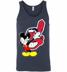 Disney Mickey Mouse Dabbing Cleveland Indians Tank - zezetee