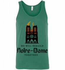 Fire at Notre Dame Cathedral I Will Rebuild Together Tank - zezetee
