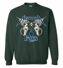 Metallica Tampa Bay Rays Logo Crewneck Sweatshirt - zezetee