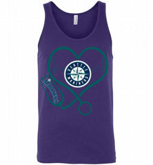 Nurse Heartbeat Seattle Mariners Tank - zezetee