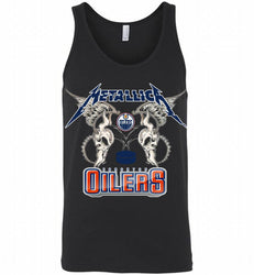 Metallica Edmonton Oilers Logo Tank