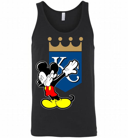 Disney Mickey Mouse Dabbing Kansas City Royals Tank - zezetee