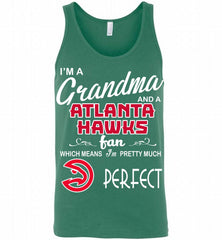 I'M A Grandma And A Atlanta Hawks Fans Perfect Tank - zezetee