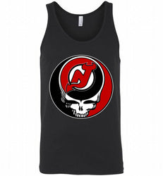 NHL TEAM NEW JERSEY DEVILS X GRATEFUL DEAD LOGO BAND Tank