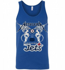Metallica Winnipeg Jets Logo Tank - zezetee