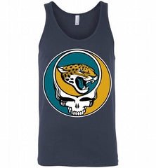 Jacksonville Jaguars Grateful Dead Logo Band Tank - zezetee