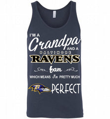 I'M A Grandpa And A Baltimore Ravens Pretty Much Perfect Tank - zezetee