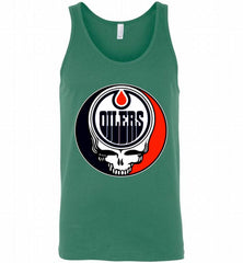 NHL TEAM EDMONTON OILERS X GRATEFUL DEAD LOGO BAND Tank - zezetee