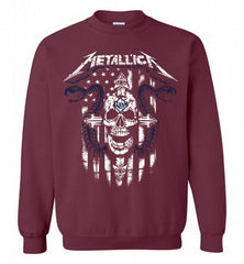 Metallica Tampa Bay Rays Logo Crewneck Sweatshirt - zezetee