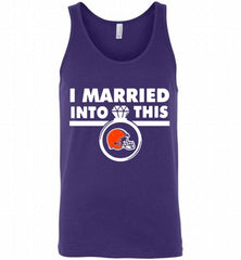 I MARRIED INTO THIS CLEVELAND BROWNS GIFT Tank - zezetee