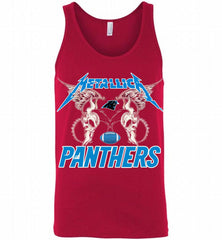 Metallica Carolina Panthers Logo Tank - zezetee