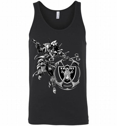 Deadpool Assassin Oakland Raiders Fan Tank - zezetee