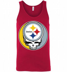 Pittsburgh Steelers Grateful Dead Logo Band Tank - zezetee