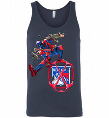 Deadpool Fan Love New York Rangers Awesome Tank - zezetee