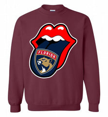 Florida Panthers  x The Rolling Stones Logo Crewneck Sweatshirt - zezetee