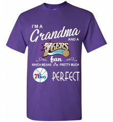 I'M A Grandma And A Philadelphia 76ers Fans Perfect Shirt - zezetee