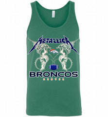 Metallica Denver Broncos Logo Tank - zezetee