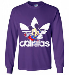 ADIDAS FOOTBALL MICKEY MOUSE DISNEY SPORTS Gildan Long Shirt - zezetee