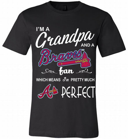 I'M A Grandpa And A Atlanta Braves Fans Gift Canvas USA - zezetee