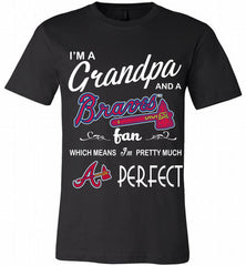 I'M A Grandpa And A Atlanta Braves Fans Gift Canvas USA - zezetee