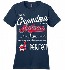 I'M A Grandma And A Cleveland Indians Fans Gift Ladies Perfect - zezetee