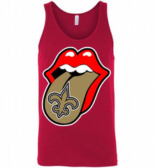 New Orleans Saints  x The Rolling Stones Logo Tank - zezetee