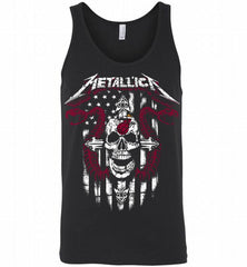 Metallica Snake Skull Miami Heat Logo Tank - zezetee