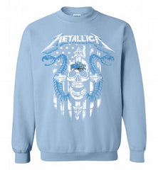 Metallica Snake Skull Orlando Magic Logo Crewneck Sweatshirt - zezetee