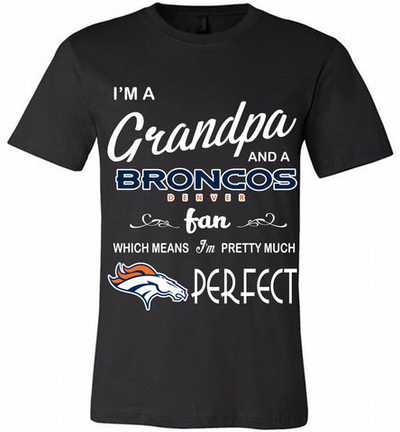 I'M A Grandpa And A Denver Broncos Pretty Much Perfect Canvas USA - zezetee