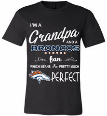 I'M A Grandpa And A Denver Broncos Pretty Much Perfect Canvas USA - zezetee